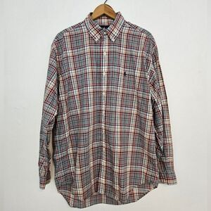 VTG Ralph Lauren 'Blake' Men's Classic Plaid Shirt - Red and Blue